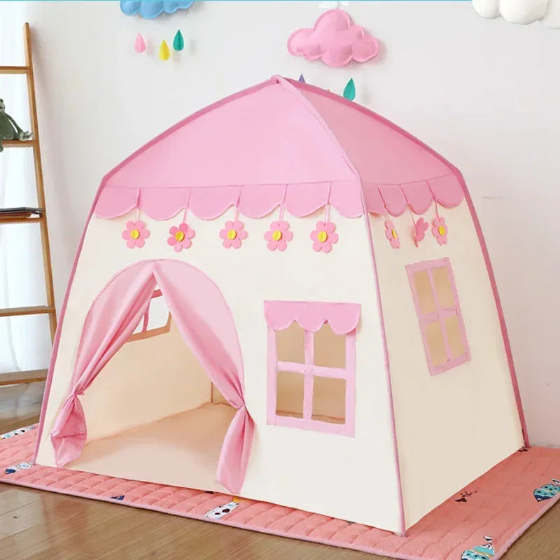 130cm Pink Princess Castle Tent for Kids