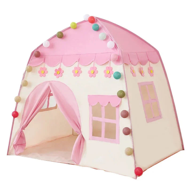 130cm Pink Princess Castle Tent for Kids