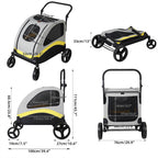 Dog Stroller Large Foldable Pet Travel Cart
