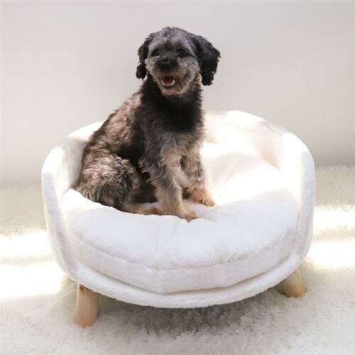 Luxury Round Pet Sofa Bed 60cm Soft Cushion Anti-skid