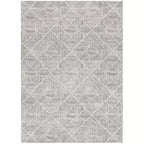 Oasis 457 Silver Rug 290x200cm - Bohemian Tribal Style, Easy to Clean Polypropylene