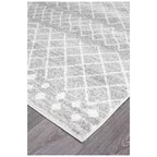 Silver Oasis Rug 230 x 160cm - Bohemian Tribal Design, Easy to Clean Polypropylene