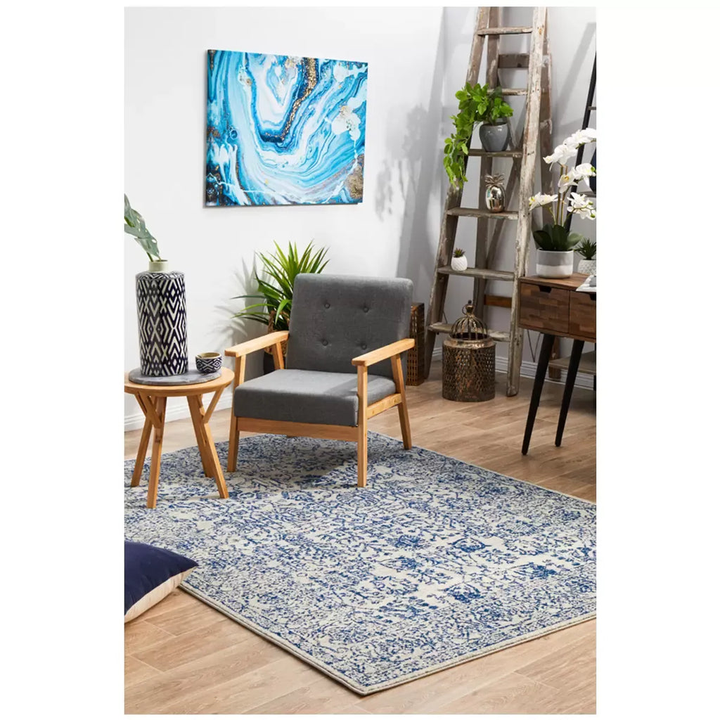 Evoke 256 Blue Indoor Rug 230 x 160cm - Soft, Non-Shedding Polypropylene