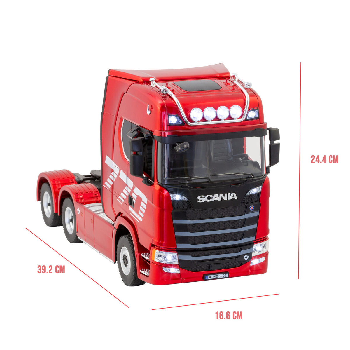 Scania Licensed Remote Control Trailer Head Truck with Lights, Sounds & Steering Adjustment