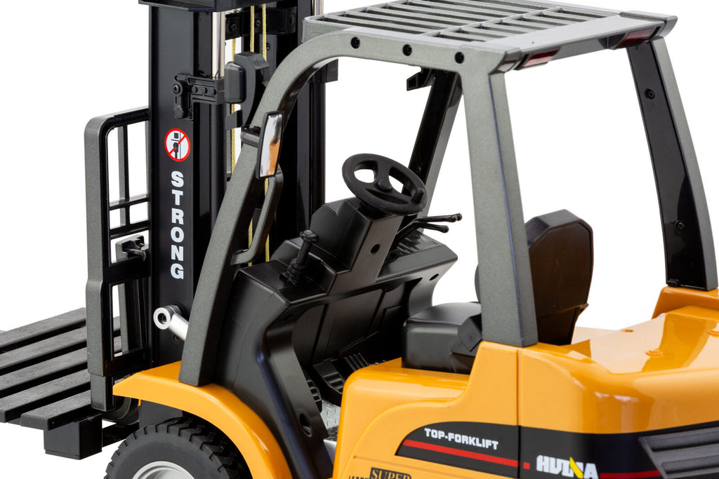 1:10 Scale 2.4G 8-Channel Metal Remote Control Forklift Construction Vehicle with Lifting Function & Sound