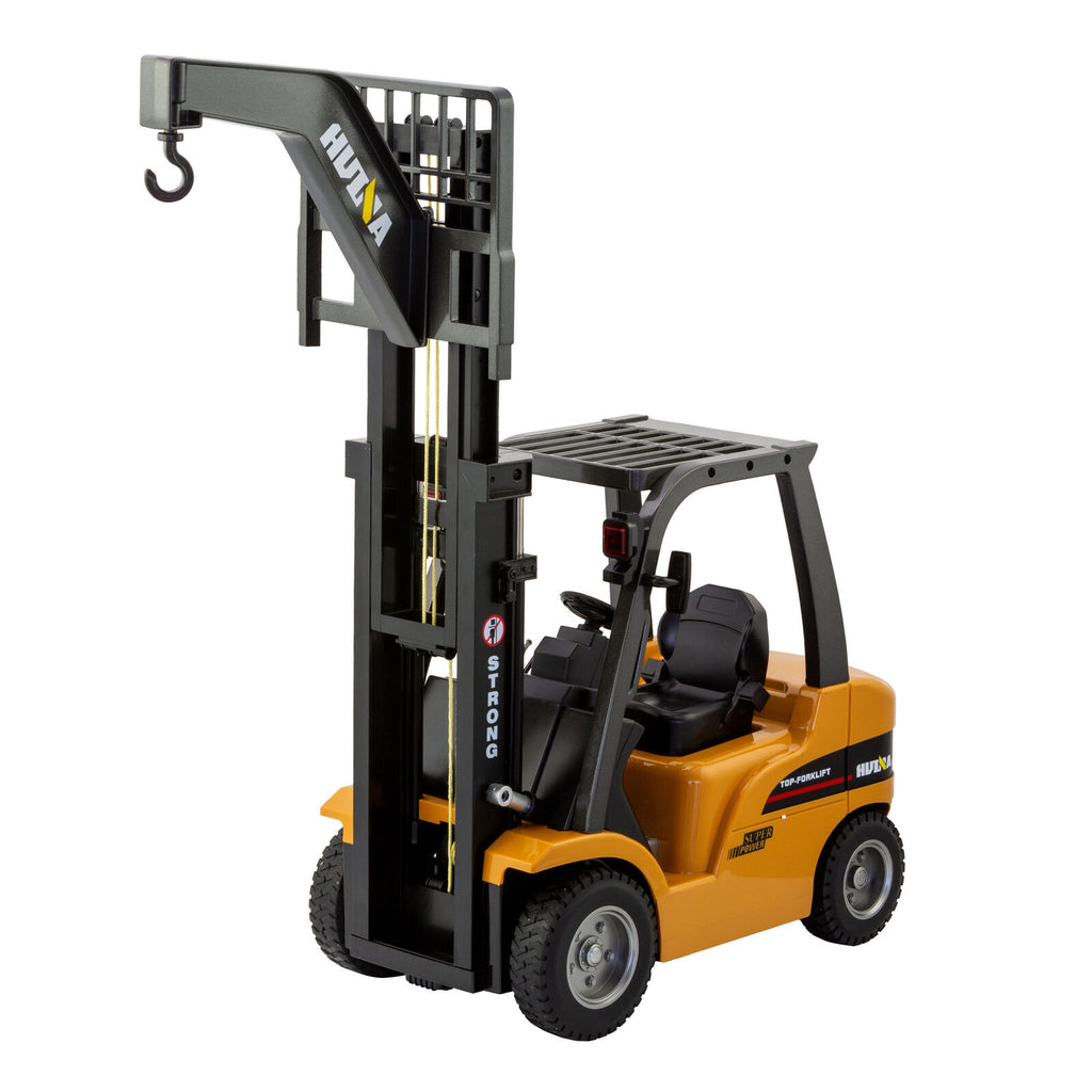 1:10 Scale 2.4G 8-Channel Metal Remote Control Forklift Construction Vehicle with Lifting Function & Sound