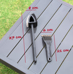 Stainless Steel BBQ Brush and Scraper Blade