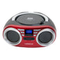 Portable CD Player (Red) 4W Speaker with FM Radio & AUX In