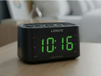 Smartphone-Charging Alarm Clock & FM Radio (Black) w/ USB Port