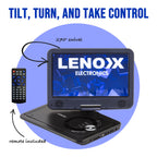 10.1" Portable DVD Player w/ 270-Degrees Swivel-Screen & Rechargeable