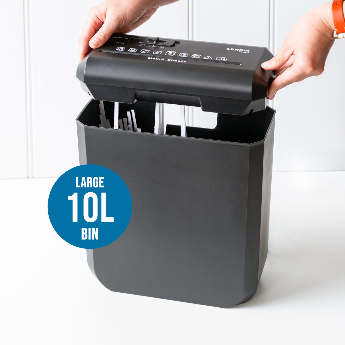 Home & Office Shredder, 5 x A4 At Once, Auto Start/Stop Function
