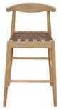 Elliot Leather Kitchen Counter Stool (Natural)