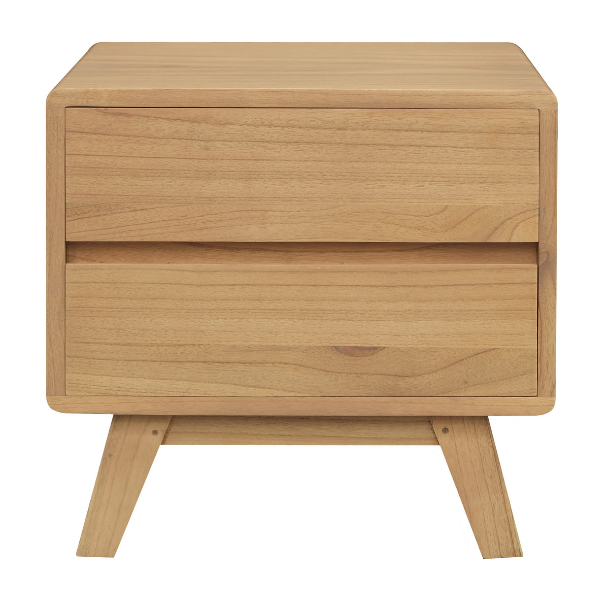 Providence 2 Drawer Bedside Table (Natural)