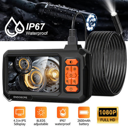 2M 8mm Lens Industrial Endoscope 1080P Digital Borescope Inspection Camera LED Lamp