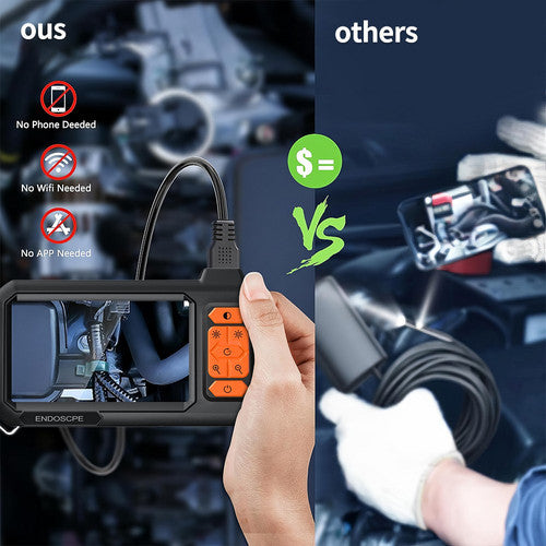5M 8mm Lens Industrial Endoscope 1080P Digital Borescope Inspection Camera LED Lamp
