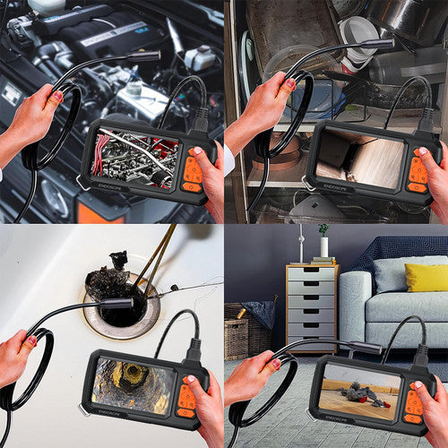 10M 8mm Lens Industrial Endoscope 1080P Digital Borescope Inspection Camera LED Lamp