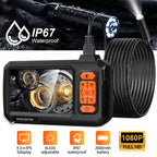 10M 8mm Lens Industrial Endoscope 1080P Digital Borescope Inspection Camera LED Lamp