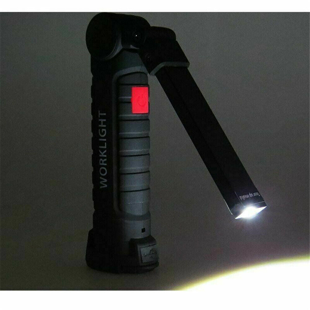 Portable COB LED Work Light Car Garage Mechanic USB Rechargeable Torch Lamp AU