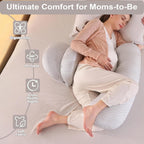 Pregnancy Pillow, Maternity Pillow Support for Sleeping Pregnancy Pillow for HIP