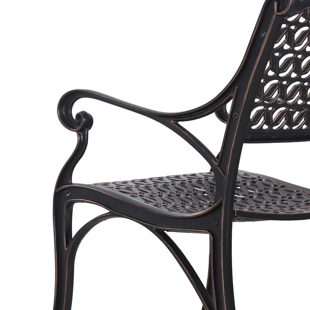 Cherise Cast Aluminium Chairs with Cushions (1 pair)
