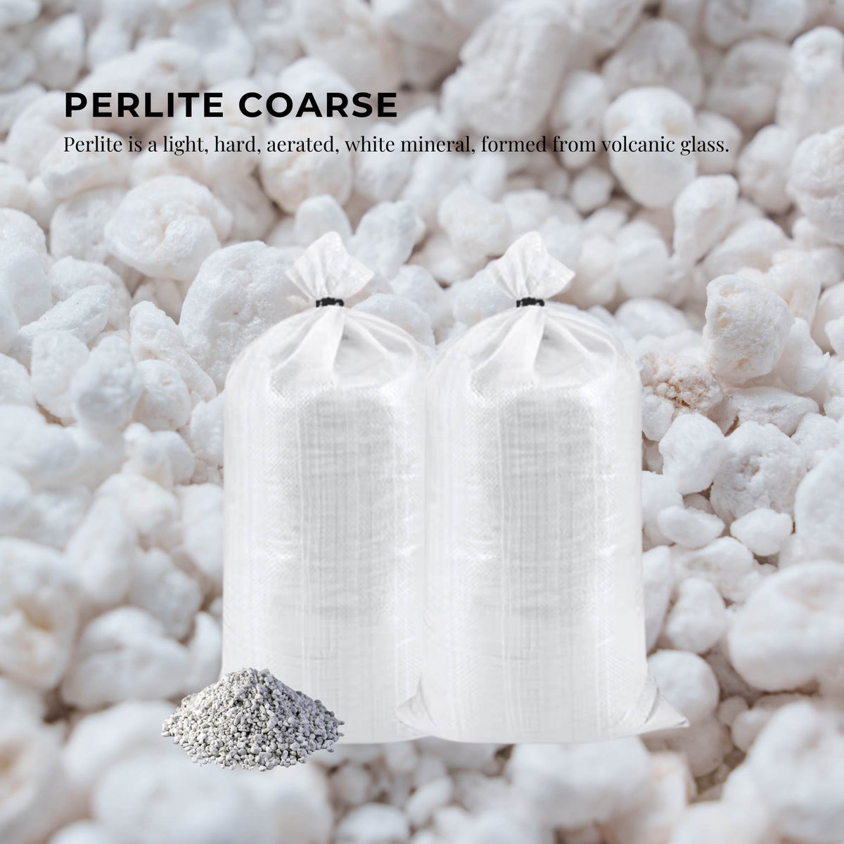 50L Perlite Coarse Premium Soil Expanded Medium Plants Hydroponics