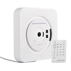 Tooleroo Wall Mountable CD Player Speaker - Bluetooth HiFi FM Radio White