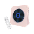 Tooleroo USB Rechargeable Desktop CD Player Speaker – Bluetooth Portable Pink