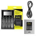 LiitoKala Lii-M4S Battery Charger LCD 4-Slot USB Li-ion NiMH Test Discharge Mode