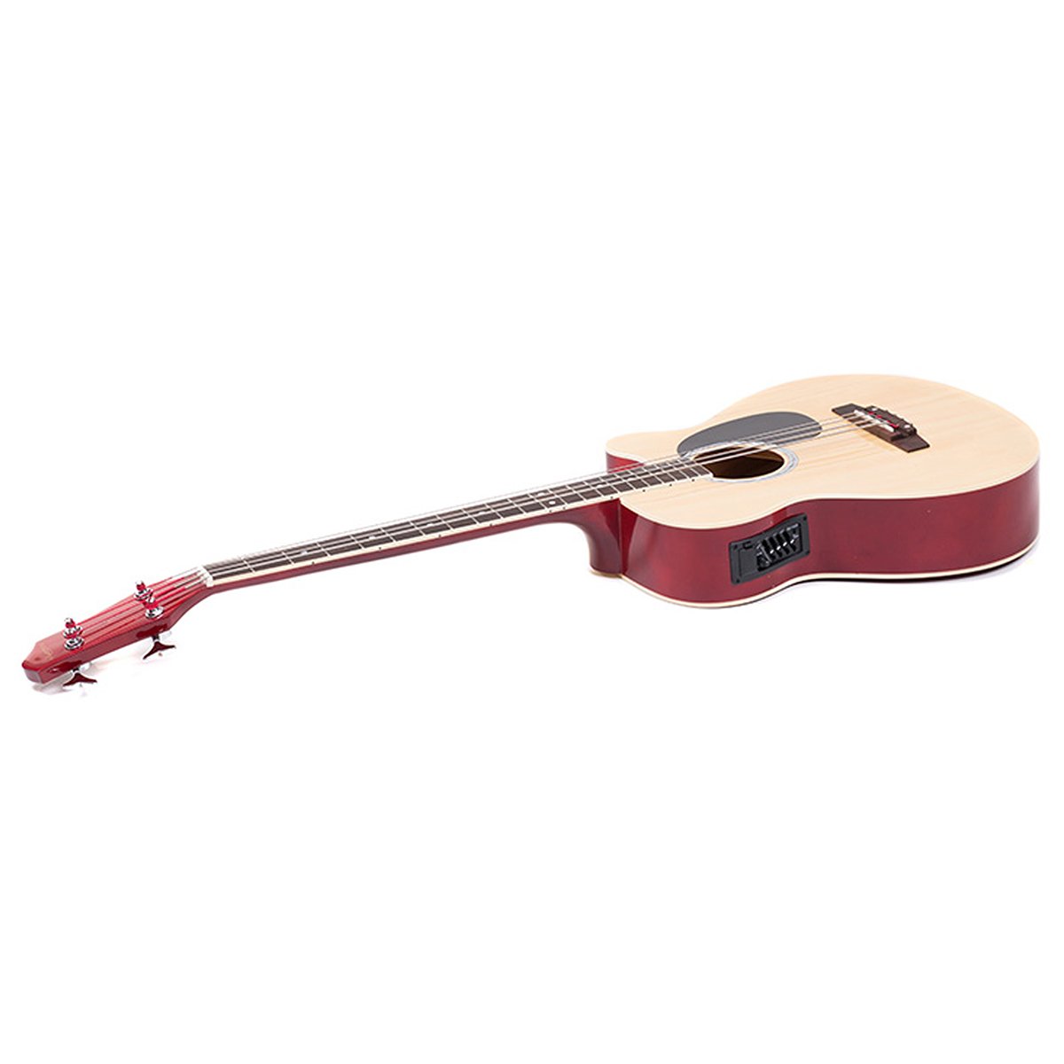 Karrera 43in Acoustic Bass Guitar with electric pickup   - Natural
