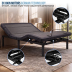 Therapedic Advance Double Adjustable Bed Frame Base with Head Tilt, Massage, USB & Wireless Remote