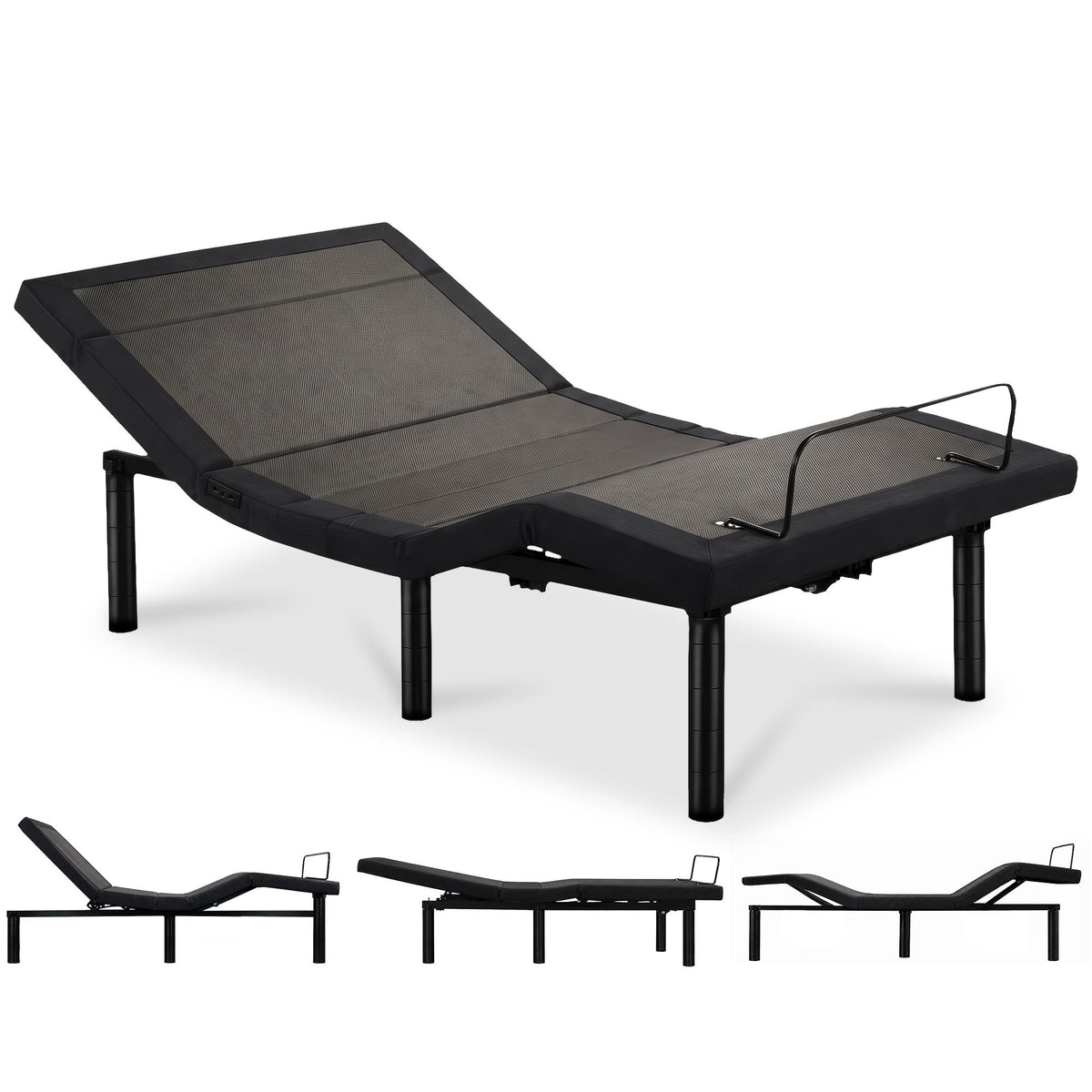Therapedic Advance King Single Adjustable Bed Frame Base with Head Tilt, Massage, USB & Wireless Remote
