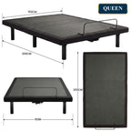 Therapedic Versa Electric Queen Adjustable Bed Base Frame with Massage Dual Motor Zero Gravity & Wireless Remote