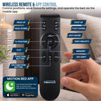 Therapedic Versa Electric Queen Adjustable Bed Base Frame with Massage Dual Motor Zero Gravity & Wireless Remote