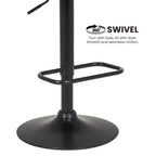 Sarantino Bentwood Walnut Barstool Leather Seat And Metal Base