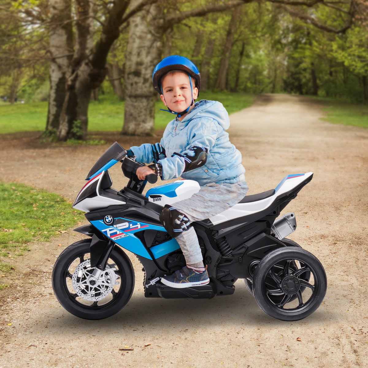 Kahuna Bmw Hp4 Race Kids Ride-on Motorbike In Blue