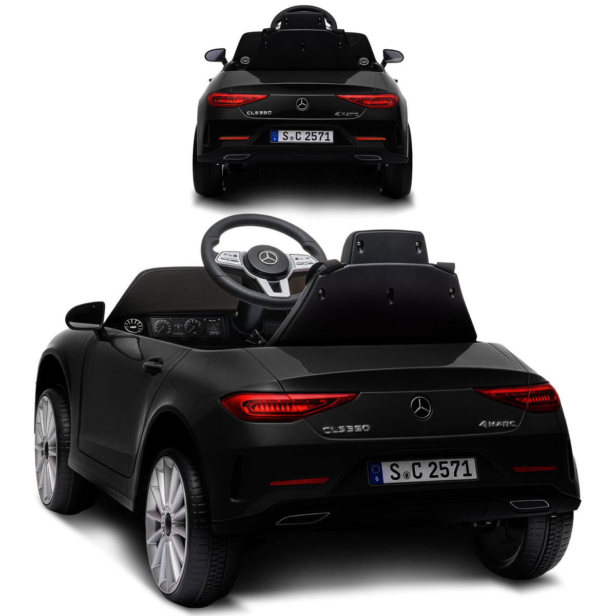 Kahuna Mercedes Benz CLS 350 Kids Electric Ride On Car with Remote Control - Black
