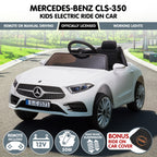 Kahuna Mercedes Benz CLS 350 Kids Electric Ride On Car with Remote Control - White
