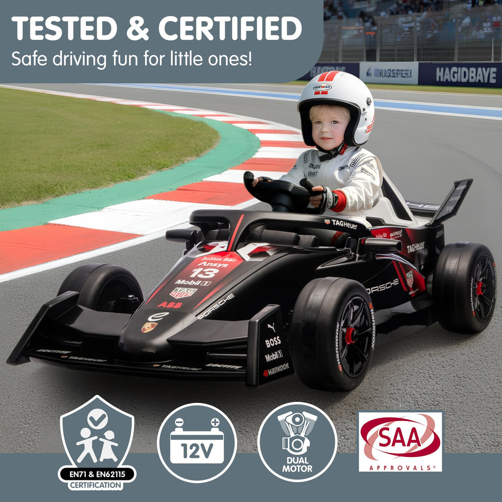 Kahuna Porsche Formula E Kids Electric Ride-on Car With Remote Control