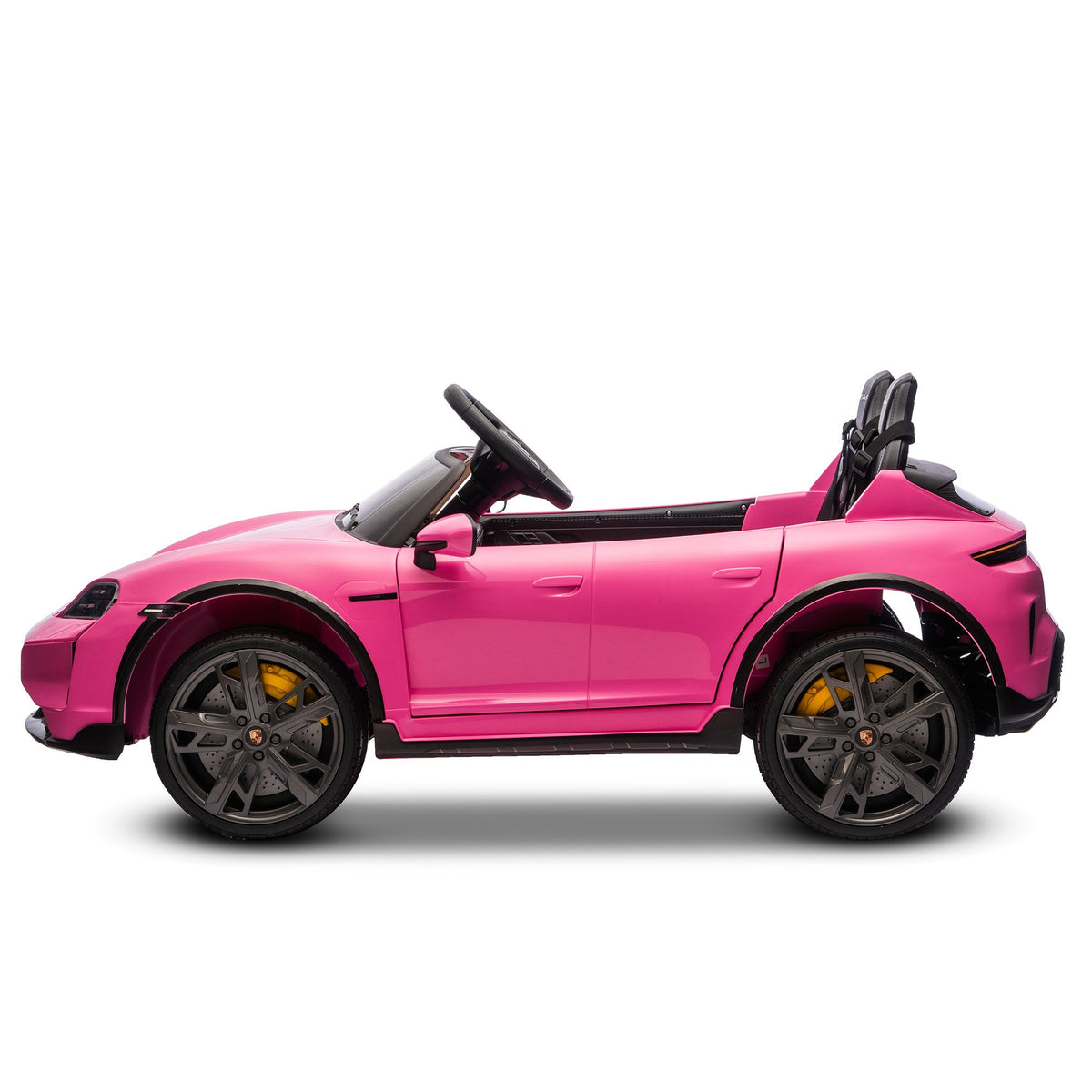 Kahuna Porsche Taycan Turbo S Kids Electric Ride On Car w/Remote Control 90W Four Wheel Suspension 2 Seater w/Seat Belt