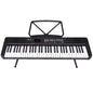 Karrera 61-Key Electronic Piano Keyboard with LED and Folding Stand in Black CHJ-SD1