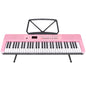 Karrera 61-Key Electronic Piano Keyboard with LED and Folding Stand in Pink CHJ-SD1