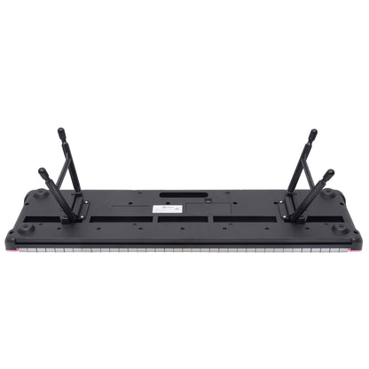 Karrera 61-Key Electronic Piano Keyboard with LED and Folding Stand in Pink CHJ-SD1