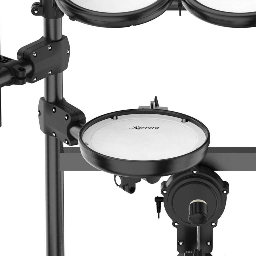 Karrera X23 Electronic Drum Kit with Sound Module, 3 Toms, Snare Quiet Mesh Drum Heads, Cymbals & Pedal