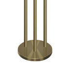 Sarantino Modern 3 Light Metal Shade Floor Lamp Black & Brass Tall Standing Lamp for Living Room Bedroom