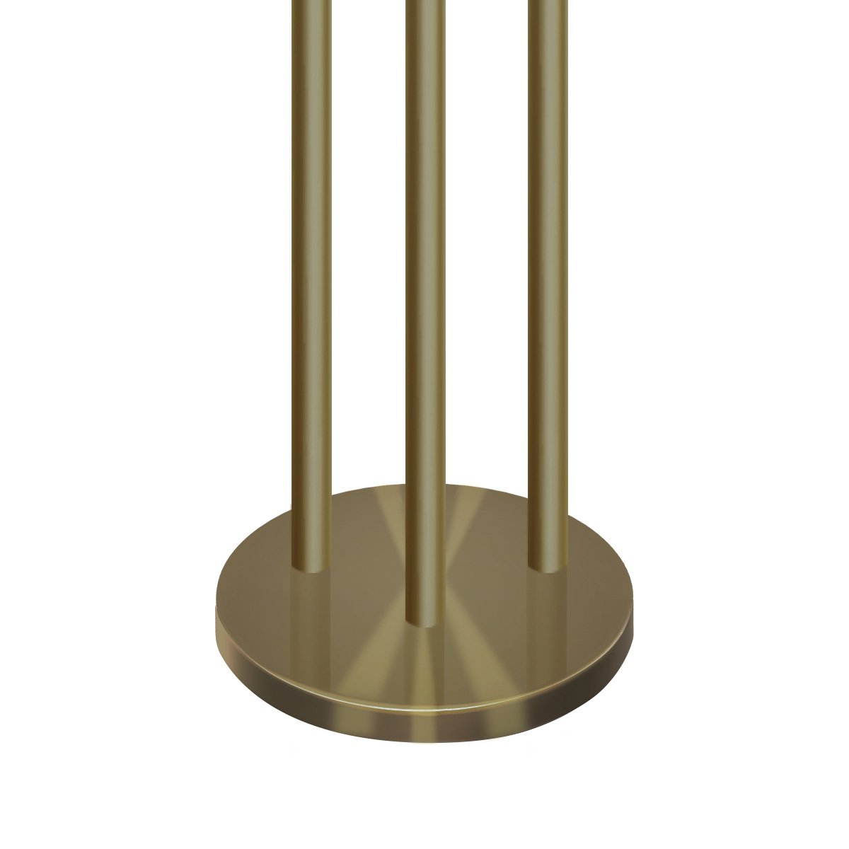 Sarantino Modern 3 Light Metal Shade Floor Lamp Black & Brass Tall Standing Lamp for Living Room Bedroom