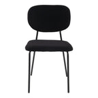 Charcoal Charm Armless Dining Chair Duo