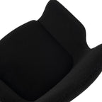 Charcoal Embrace Boucle – teddy Sherpa Fabric Armchair Set
