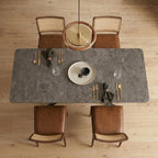 Falcon Rectangular Dining Table MDF Marbling