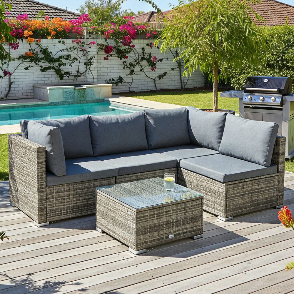 Outdoor Modular Lounge Sofa Bondi -Grey