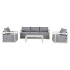 Alfresco 5-Seater Deep-Seated Patio Set – White